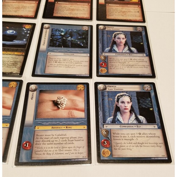 Lord of the Rings TCG Lotr Tcg Realms Of Elf Lords Lot Of 12 RARE Narya Arwen - Picture 5 of 6